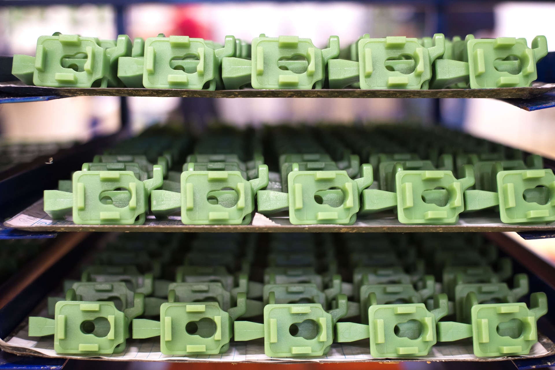 Plastic molds in the steel foundry